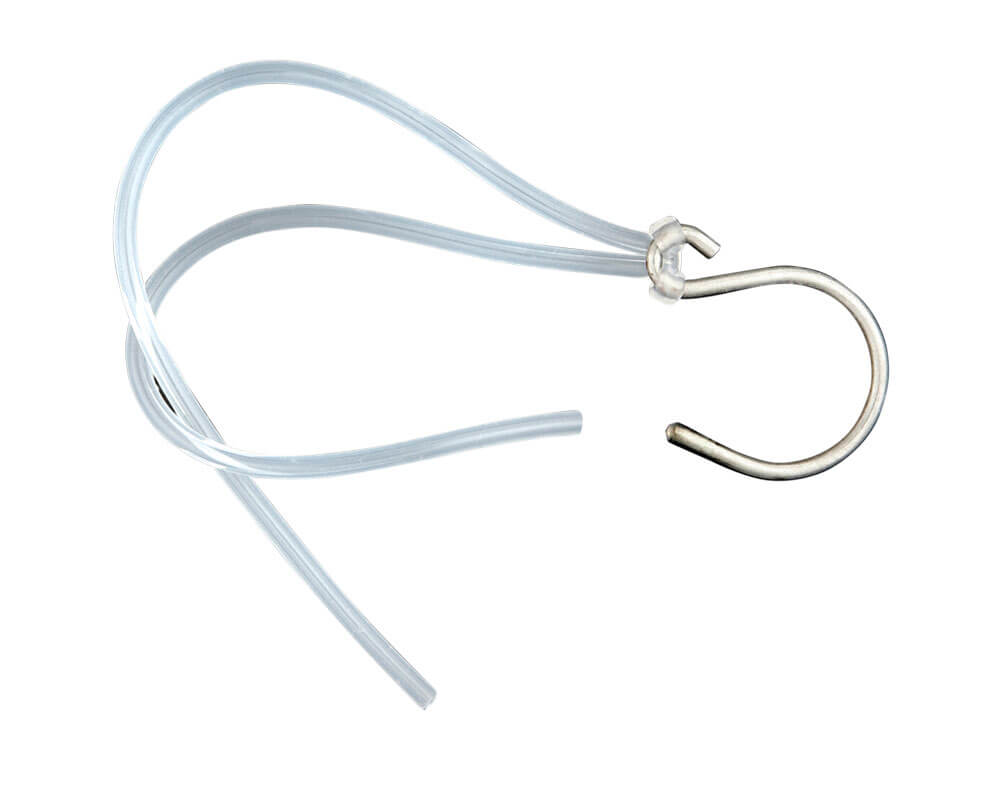 Fish hook retractor used for scalp traction in cranial surgery.