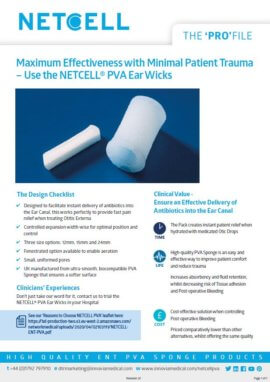NETCELL Ear Wicks ProFile - DTR Medical DTR Medical